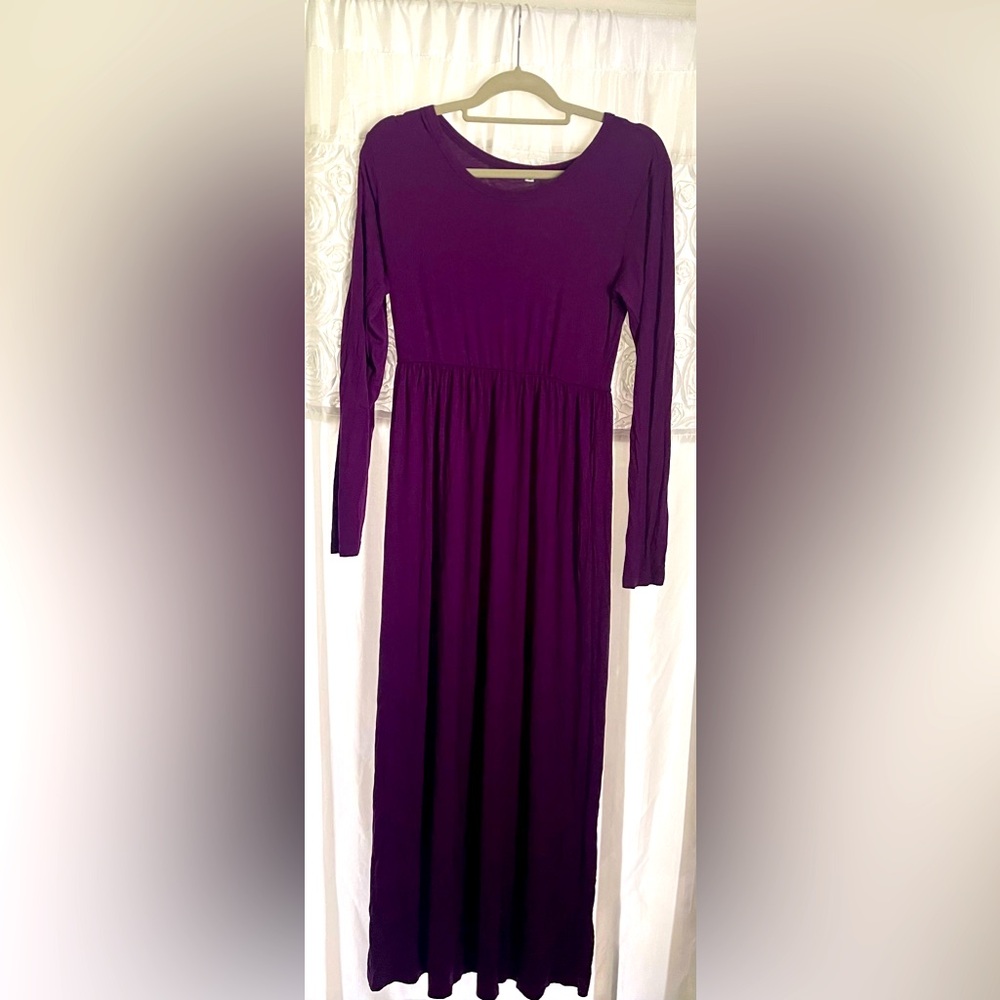 Elegant Purple Maxi Dress